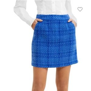 NWT French Connection Azzurra Tweed Mini Skirt SIZE 0